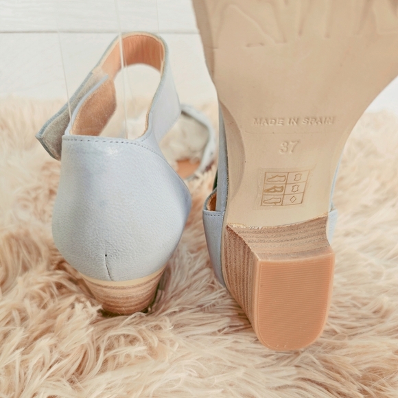 SUNDANCE | SKY BLUE LEATHER LOAFERS - NWOT - Picture 6 of 7